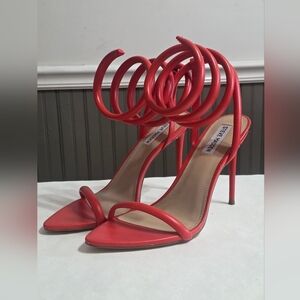 Steve Madden Red Strappy Heels